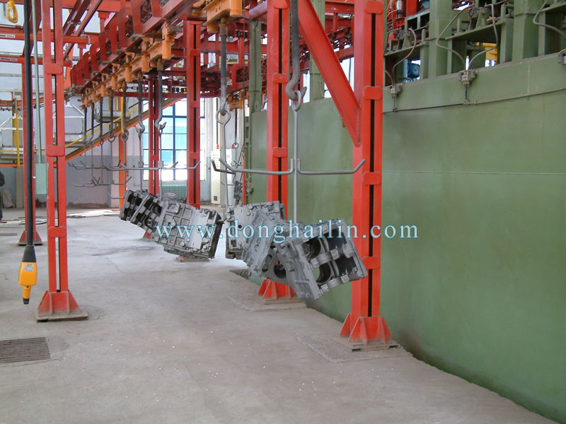 Q38 catenary type shot blasting machine