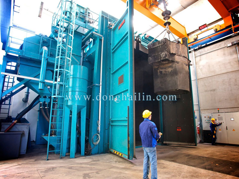 Q378 Huge hook type shot blasting machine 