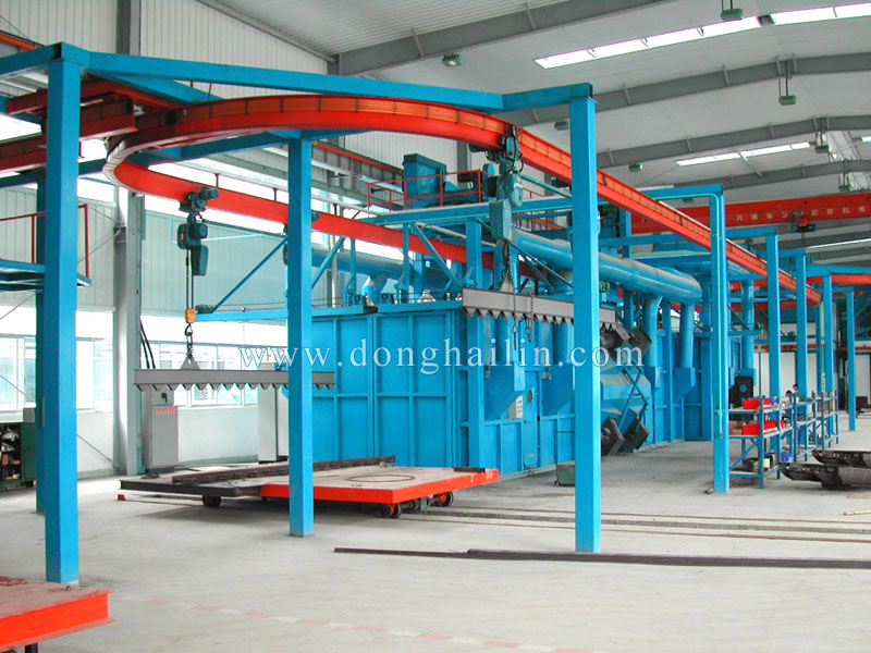 Q37 series hanger type blasting machine