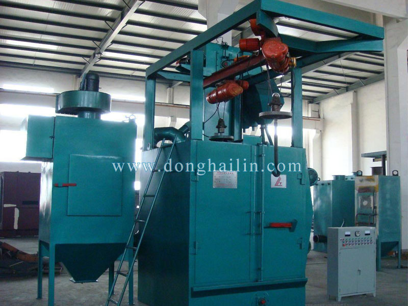 Double hookers shot blasting machine