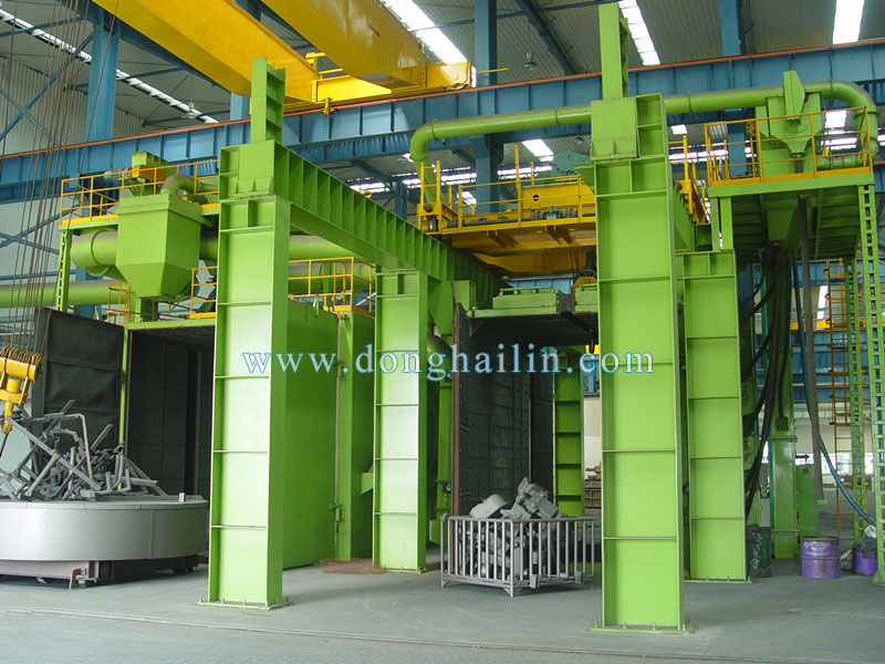 GCJX20  turntable shot blasting machine