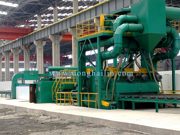 roller conveyors shot blasting machine