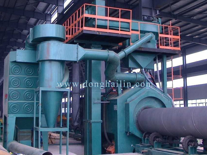 steel pipe shot blasting machine