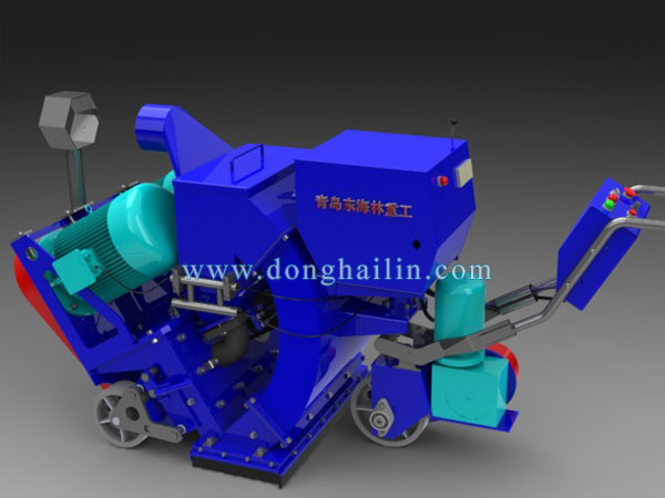 Movable shot blasting machine