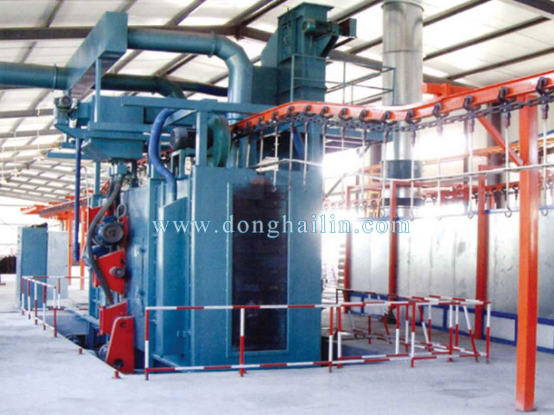 catenary type shot blasting machine