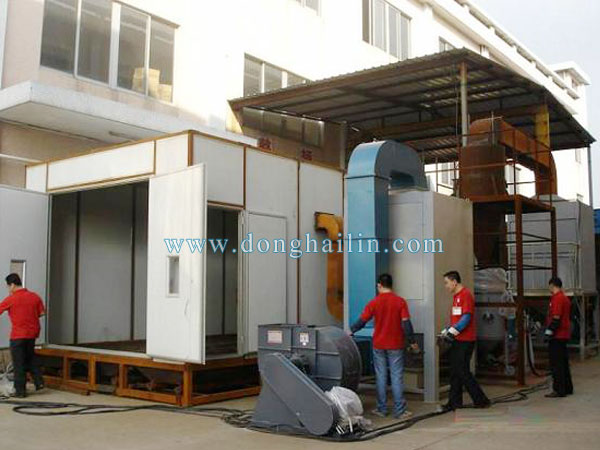 sand blasting booth